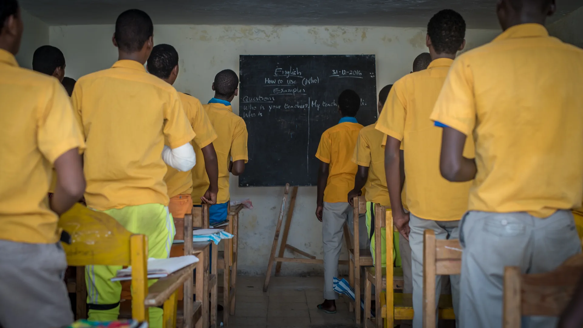 Young women learning